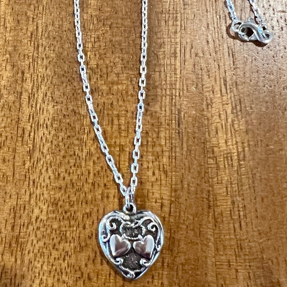 Vintage Highly Collectible Walter Lampl Sterling Heart Charm Necklace - Picture 6 of 12